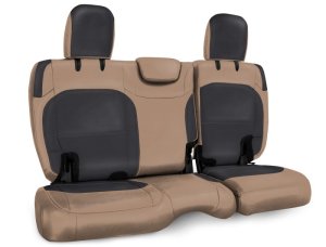 Jeep Wrangler JLU Rear Bench Seat Cover - PRP Seats - Cloth Interior - Black/Tan - `18-`27 Jeep Wrangler JLU Rear Bench Seat Cover - PRP Seats - Cloth Interior - Black/Tan - `18-`27